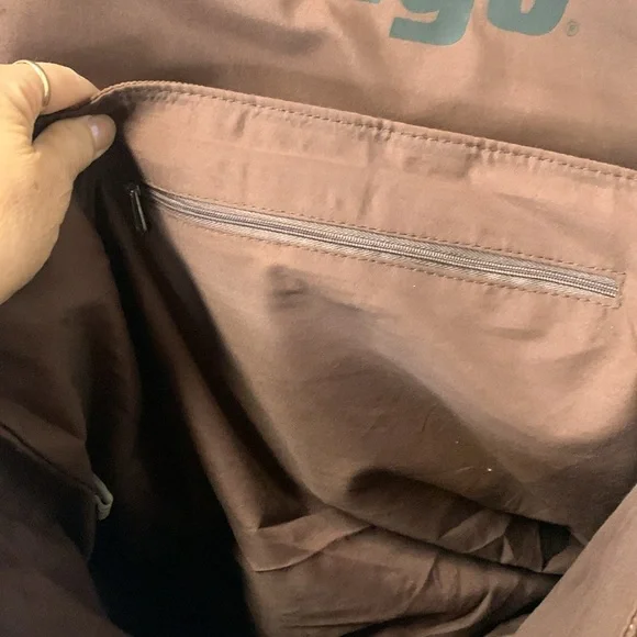 BONGO Brown Corduroy Star Pattern Messenger Bag adjustable strap - Picture 7 of 12